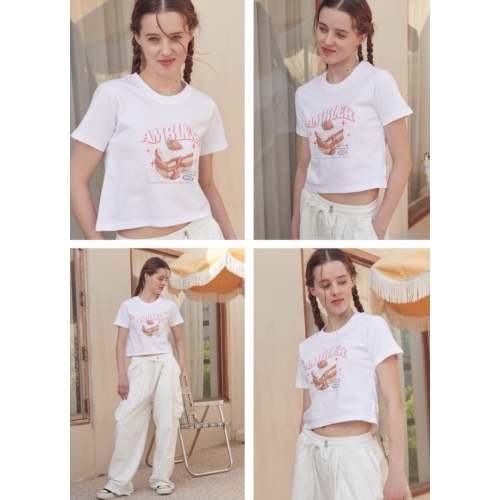 23S/S 預訂｜AMBLER PIECE OF CAKE CROP T-SHIRTS
