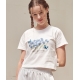 23S/S 預訂｜AMBLER BLUE BUTTERFLY CROP T-SHIRTS