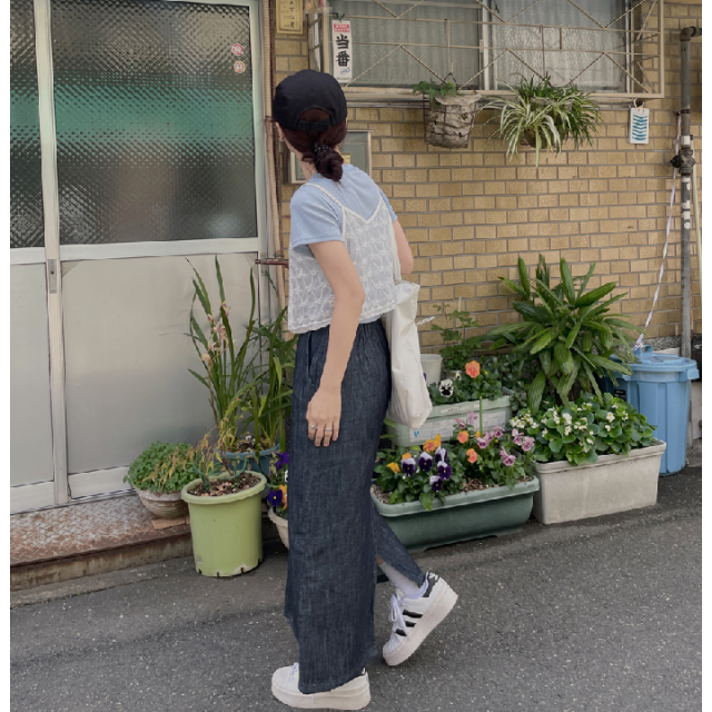 夏季預訂｜後開叉鬆緊腰軟身牛仔長裙