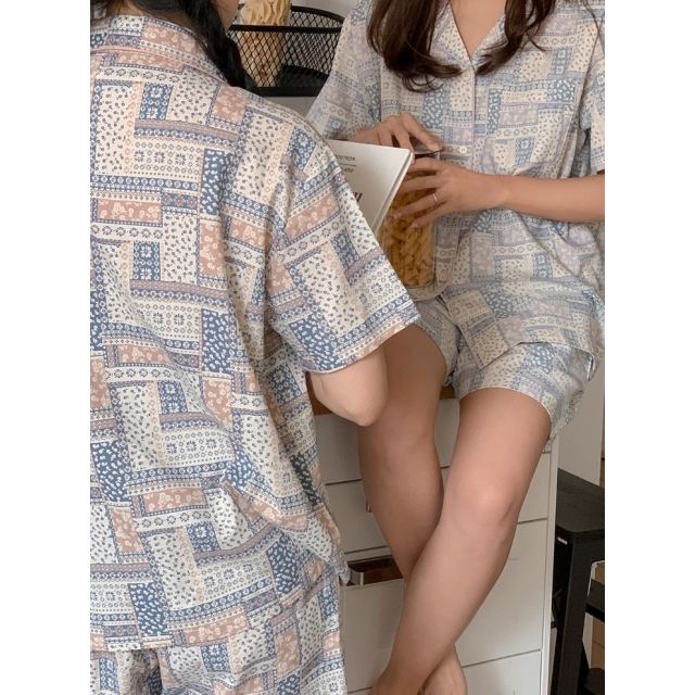 23S/S 預訂｜JUUNEEDU Flower Bend Pajamas (2 COLOR)