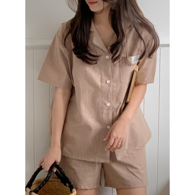 23S/S 預訂｜JUUNEEDU Basket Check Pajamas (6 COLOR)