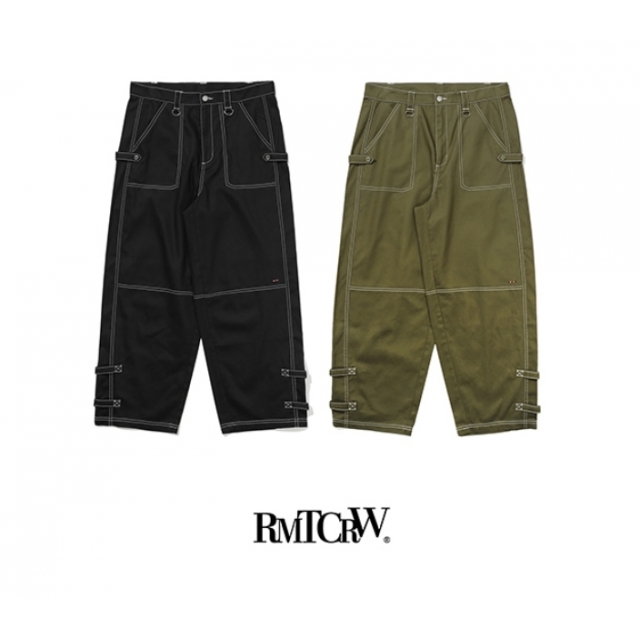 預訂｜ROMANTIC CROWN x WOOZI 23SS SIDE STOPPER CARPENTER PANTS