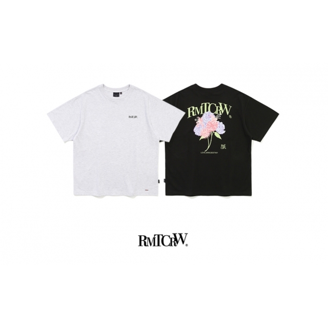 預訂｜ROMANTIC CROWN x WOOZI 23SS WATER PRINTING FLOWER TEE SHIRT