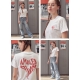 23S/S 預訂｜AMBLER HEART SUNSET CROP T-SHIRTS
