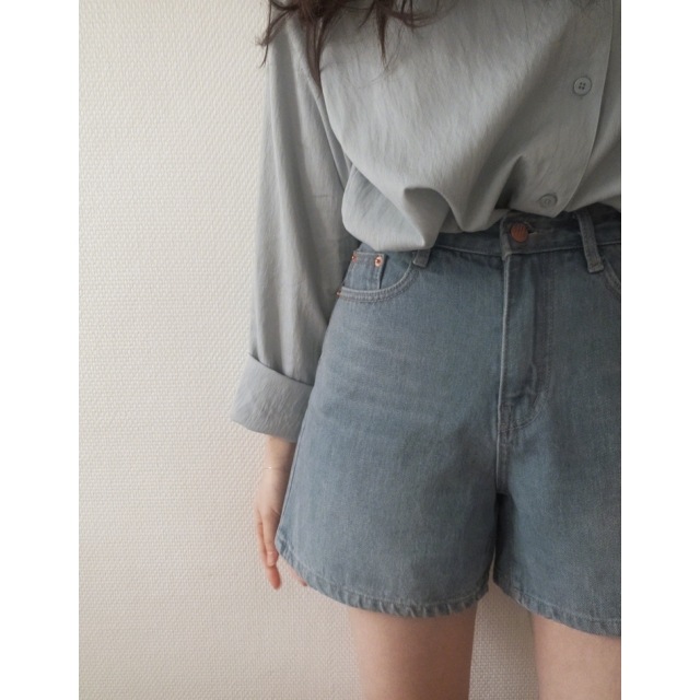 預訂|SLOWAND 自家製 #SLOWMADE. Fog-Blue Shorts 預訂|SLOWAND 自家製 #SLOWMADE. Fog-Blue Shorts