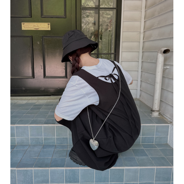 夏季預訂|背心後綁帶連身長裙 夏季預訂|背心後綁帶連身長裙