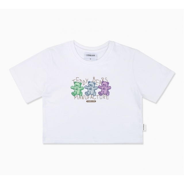 23S/S 預訂｜AMBLER MANUFACTURE OF TEDDY CROP T-SHIRTS