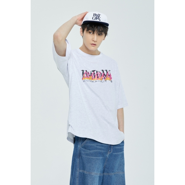 預訂｜ROMANTIC CROWN x WOOZI 23SS BLAZE LOGO TEE SHIRT