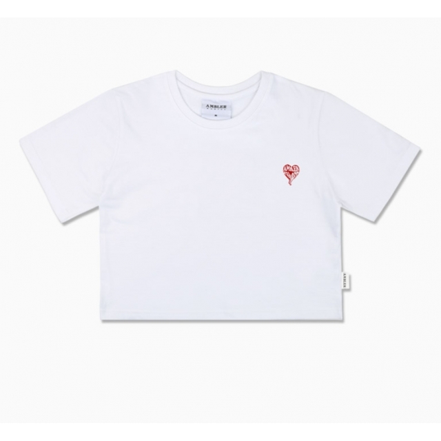 23S/S 預訂｜AMBLER HEART SUNSET CROP T-SHIRTS