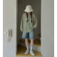 夏季預訂｜VINTAGE拼色撕邊牛仔短寬褲