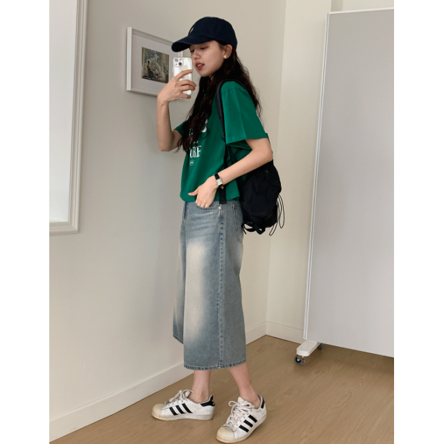 夏季預訂|7分TOMBOY水洗牛仔寛褲 夏季預訂|7分TOMBOY水洗牛仔寛褲