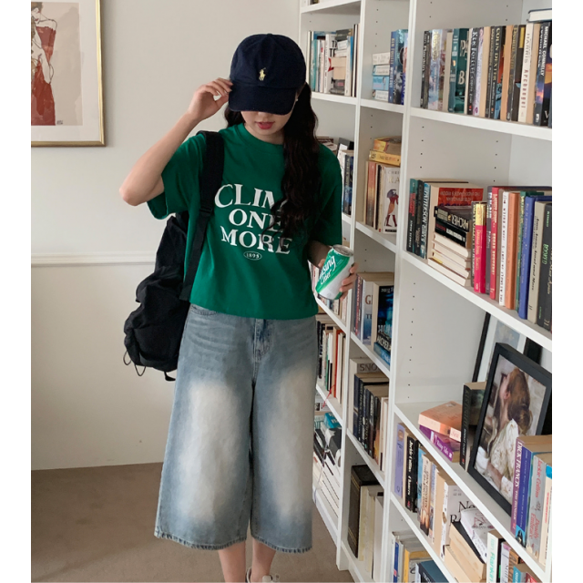 夏季預訂|7分TOMBOY水洗牛仔寛褲 夏季預訂|7分TOMBOY水洗牛仔寛褲