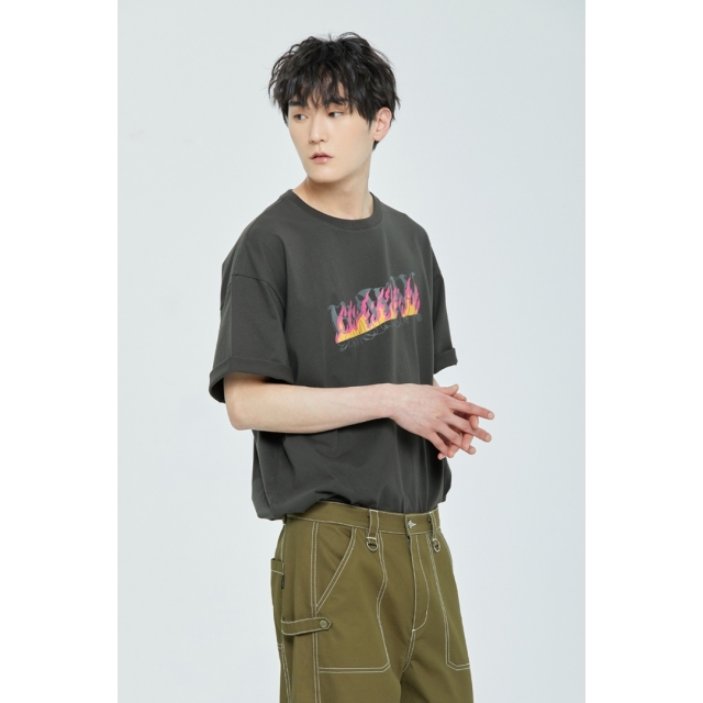 預訂｜ROMANTIC CROWN x WOOZI 23SS BLAZE LOGO TEE SHIRT