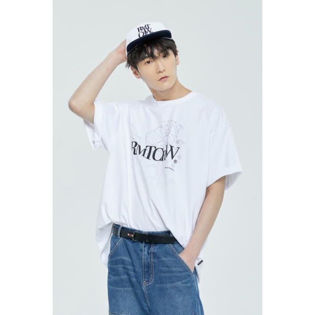 預訂｜ROMANTIC CROWN x WOOZI 23SS WAVE LOGO TEE SHIRT