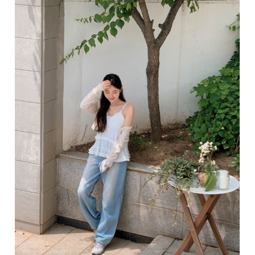 夏季預訂｜夏日兩色水洗牛仔寛褲