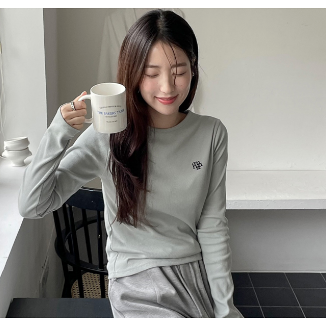 預訂｜MUAHMUAH STITCH ROUND LONG SLEEVE T-SHIRT