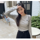 預訂｜MUAHMUAH STITCH ROUND LONG SLEEVE T-SHIRT