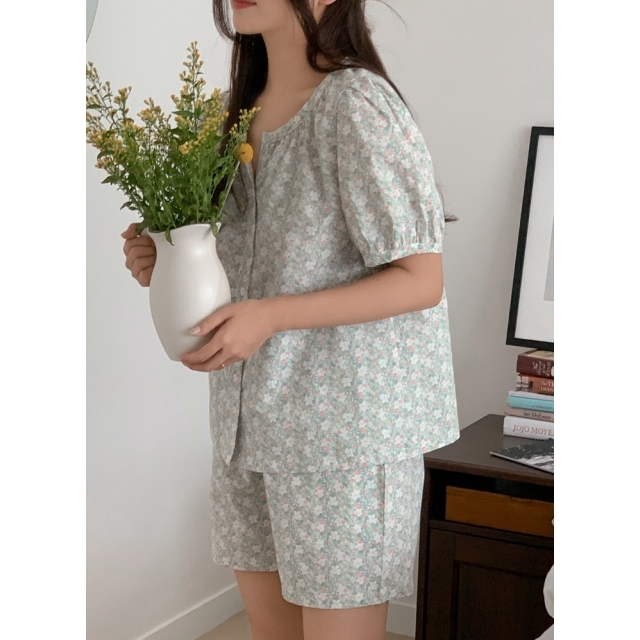 23S/S 預訂｜JUUNEEDU Flower Shower Pajamas (4 COLOR)