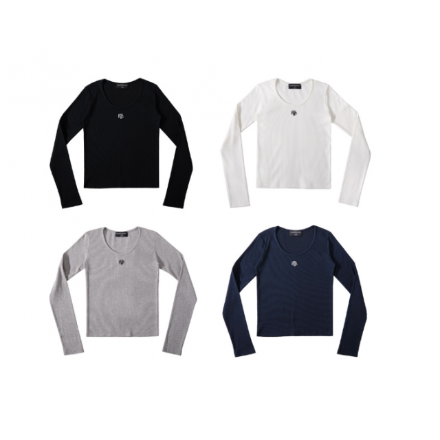 預訂｜MUAHMUAH STITCH U NECK LONG SLEEVE T-SHIRT