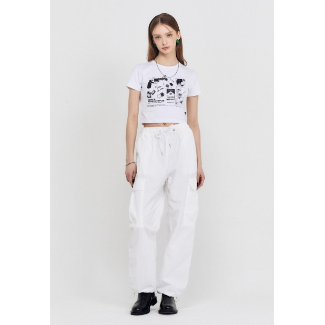 23SS 預訂｜ODD STUDIO COLLAGE GRAPHIC CROP T-SHIRT (2 COLOR)