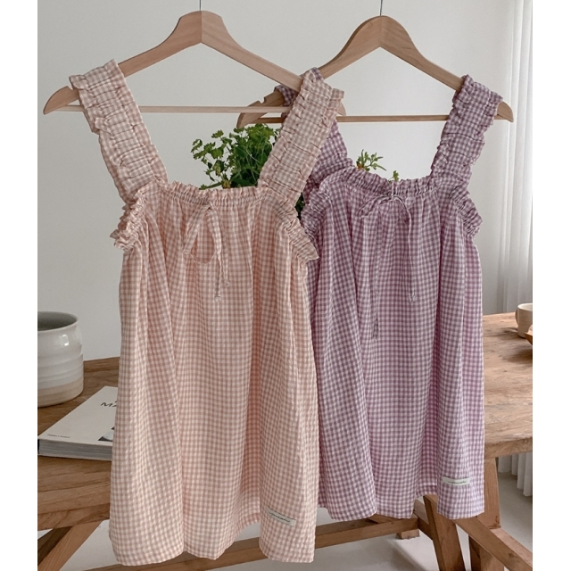 23S/S 預訂｜JUUNEEDU Fairy Frill Sleeveless (4 COLOR)