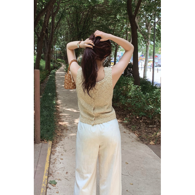 預訂｜SLOWAND 自家製 #SLOWMADE. Summer Mood Knit Sleeveless