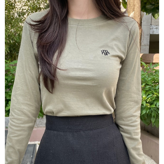 預訂｜MUAHMUAH STITCH LOGO BASIC LONG SLEEVE T-SHIRT