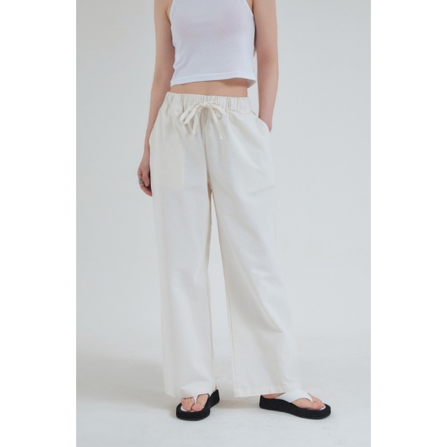 預訂｜ACOVER LINEN 9 WIDE BAINDING PANTS