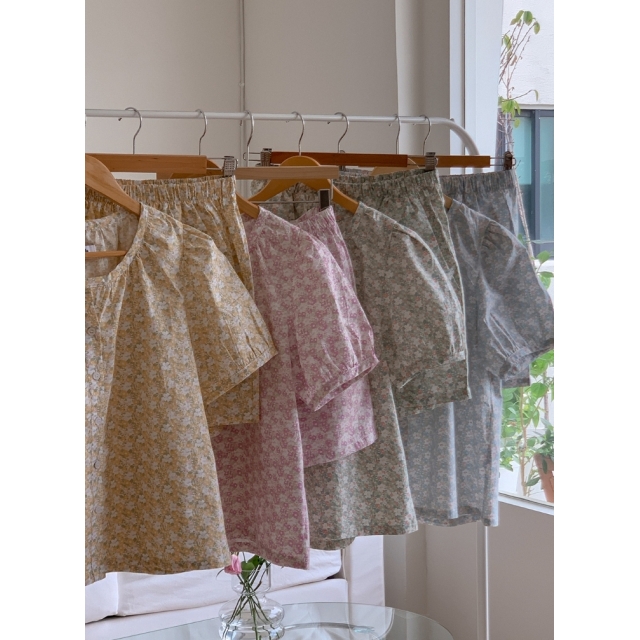 23S/S 預訂｜JUUNEEDU Flower Shower Pajamas (4 COLOR)