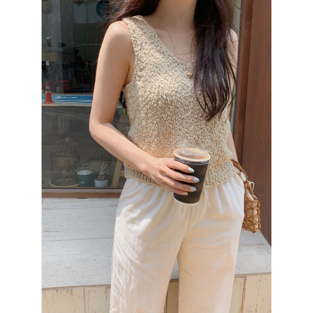 預訂｜SLOWAND 自家製 #SLOWMADE. Summer Mood Knit Sleeveless