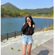 夏季預訂｜側雙釦撕邊牛仔短褲