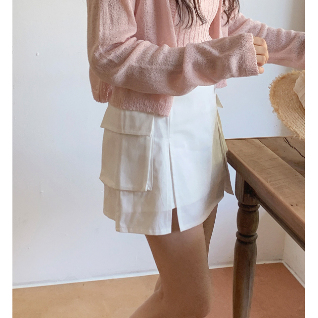 夏季預訂|打摺開叉側口袋短裙 夏季預訂|打摺開叉側口袋短裙