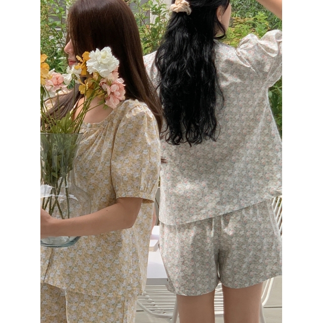23S/S 預訂｜JUUNEEDU Flower Shower Pajamas (4 COLOR)