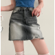夏季預訂｜VINTAGE三色撕邊牛仔短裙
