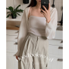 夏季預訂｜HOODIE CROP 無釦針織外套