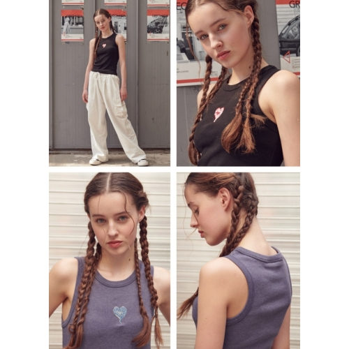 23S/S 預訂｜AMBLER HEART SUNSET SLEEVELESS