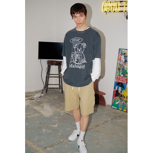 23S/S 預訂｜MAHAGRID PIGMENT ROCK N ROLL BEAR TEE