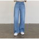 夏季預訂|三色夏日薄身牛仔高腰寛褲 (S-XL) (100%棉) 夏季預訂|三色夏日薄身牛仔高腰寛褲 (S-XL) (100%棉)