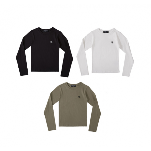 預訂｜MUAHMUAH STITCH LOGO BASIC LONG SLEEVE T-SHIRT