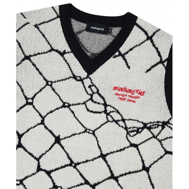 23S/S 預訂｜MAHAGRID WIRE KNIT VEST
