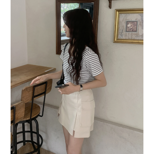夏季預訂|打摺開叉側口袋短裙 夏季預訂|打摺開叉側口袋短裙