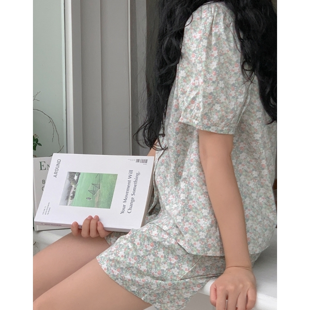 23S/S 預訂｜JUUNEEDU Flower Shower Pajamas (4 COLOR)