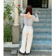 夏季預訂|鬆緊腰打摺索繩長褲 夏季預訂|鬆緊腰打摺索繩長褲
