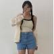 夏季預訂|側開叉雙色牛仔短褲 夏季預訂|側開叉雙色牛仔短褲