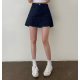 夏季預訂|鈕扣牛仔布粗百褶裙 夏季預訂|鈕扣牛仔布粗百褶裙