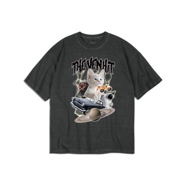 預訂｜VENHIT SPACE CAT OVERFIT T-SHIRT (男女可穿)