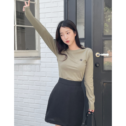 預訂｜MUAHMUAH STITCH LOGO BASIC LONG SLEEVE T-SHIRT