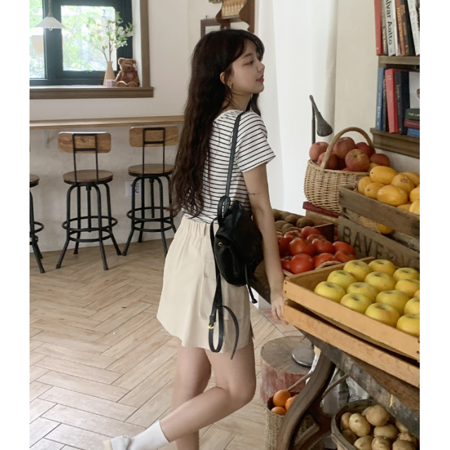 夏季預訂|打摺開叉側口袋短裙 夏季預訂|打摺開叉側口袋短裙