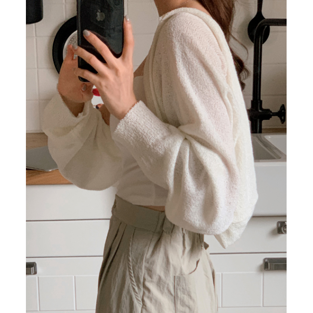 夏季預訂|HOODIE CROP 無釦針織外套 夏季預訂|HOODIE CROP 無釦針織外套