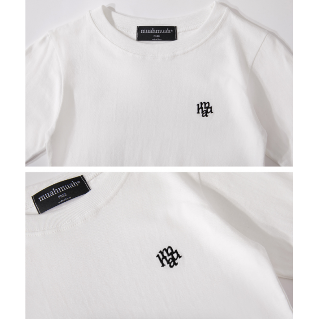 預訂｜MUAHMUAH STITCH LOGO BASIC LONG SLEEVE T-SHIRT